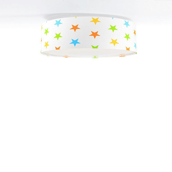 Welurowa lampa sufitowa gwiazdki - plafon abażur do salonu sypialni 2xE27 (090-099) ręcznie robiony