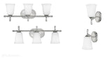 Kinkiet łazienkowy 3000K (szkło, chrom, G9 3x4W) lampa do łazienki, Hinkley (Blythe)