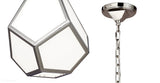 Lampa wisząca - diament 23cm (akryl, nikiel) do salonu sypialni (1xE27) Feiss (Diamond)