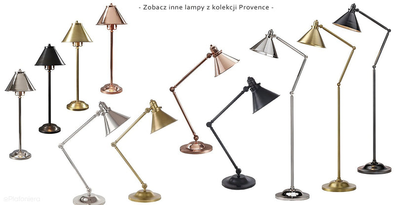 Polerowana miedź - lampa wisząca Provence - Elstead (37cm, 1xE27)