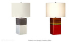 Ceramiczna lampa stołowa Alba (ręcznie robiona) do salonu / gabinetu / sypialni - Elstead (1xE27)