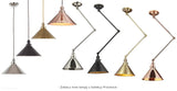Polerowana miedź - lampa wisząca Provence - Elstead (37cm, 1xE27)
