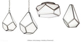 Lampa ścienna - diament wys. 30cm (akryl, nikiel) kinkiet do salonu sypialni (1xE27) Feiss (Diamond)