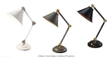 Metalowa lampa (szara - mosiądz) stołowa - biurkowa do salonu sypialni (1xE27) Elstead (Provence)
