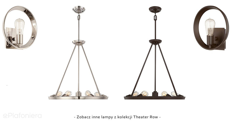 Lampa ścienna - na kole (brąz) kinkiet do salonu sypialni kuchni (1xE27) Quoizel (Theater)