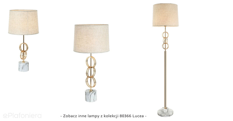 Lampa podłogowa glamour do salonu sypialni (złota, 168cm) Lucea 80366-03-FL1-SW BALLAS