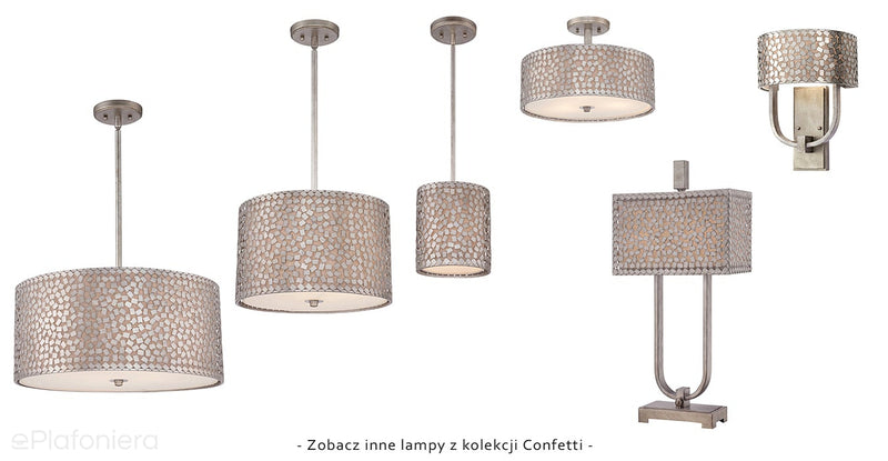 Dekoracyjna lampa ścienna, kinkiet do salonu sypialni (2xE27) Quoizel (Confetti)