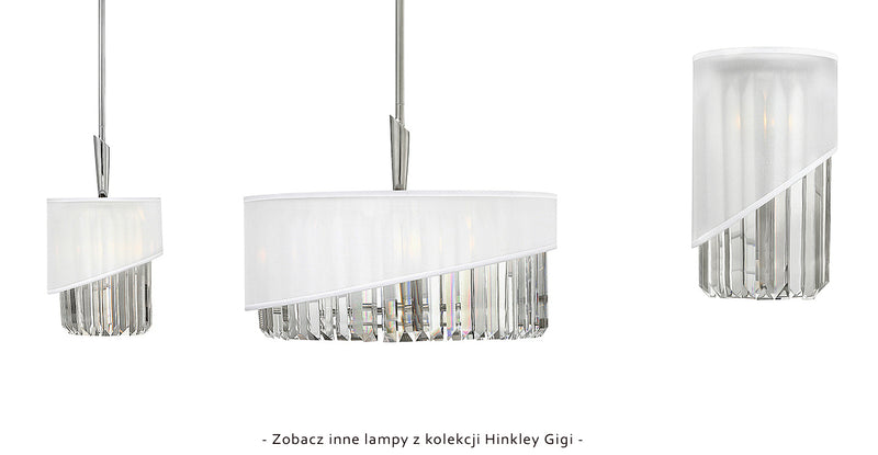 Lampa wisząca kryształowa, żyrandol do sypialni salonu 3xE27 Hinkley (Gigi)