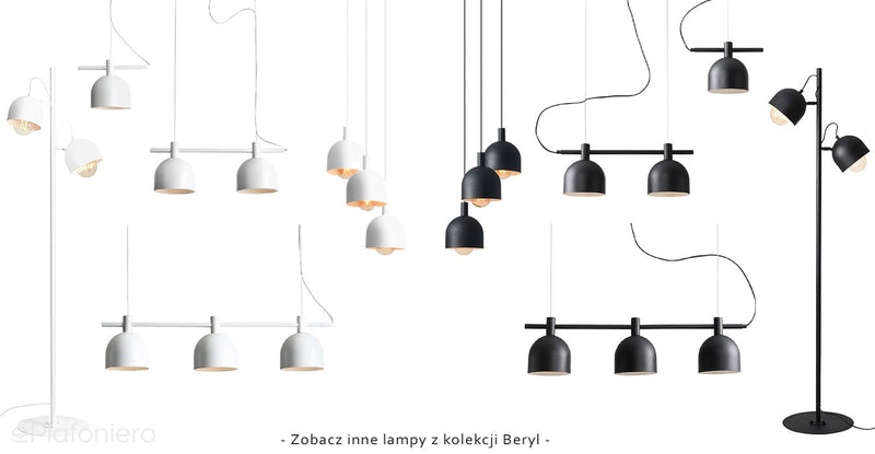Lampa wisząca Beryl Glass Black - Aldex, 1006G1 (1xE14)