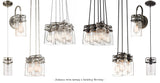 Lampa sufitowa szklany klosz (stary brąz) plafon do kuchni salonu 1xE27, Kichler (Brinley)