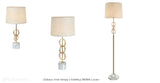 Lampa stołowa glamour do salonu sypialni (złota, 52cm) Lucea 80366-01-TM1-SW BALLAS
