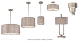 Dekoracyjna lampa wisząca Confetti ze srebrem - Quoizel (20cm, 1xE27)
