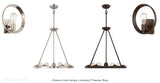 Lampa wisząca - na kole (brąz) żyrandol do salonu sypialni kuchni (6xE27) Quoizel (Theater)