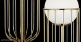 Złota lampa glamour wisząca potrójna do sypialni salonu (na listwie) Lucea 1565-80-03-L CAPOLA