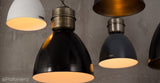 Szara loftowa lampa wisząca Voltera 32cm Nickiel LoftLight