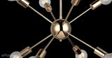 Designerska lampa wisząca do salonu (złota, 8xE27) Lucea 80405-02-P08-FG TARON