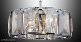 Wisząca lampa kryształowa, żyrandol do salonu - Talisca, Lucea (55cm, chrom) 1414-51-06