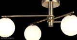 Złota lampa sufitowa -żyrandol nad stół (84x84cm) Lucea 1557-80-16 BUMERANG