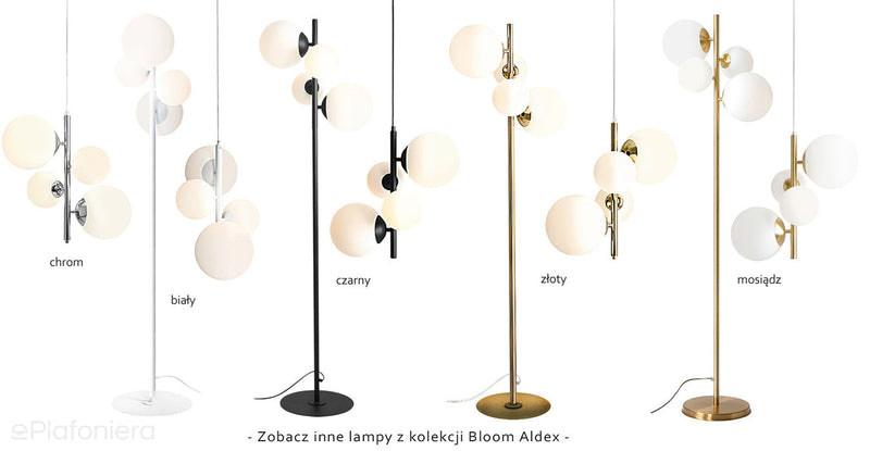 Lampa wisząca Bloom 4 Brass mosiądz - Aldex, 1091L40 (2xE14/2xE27)