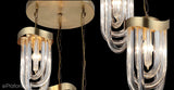 Romantyczny żyrandol - lampa szklane rurki na kole, 4xE27, Lucea 1466-52-04 SETUBAL