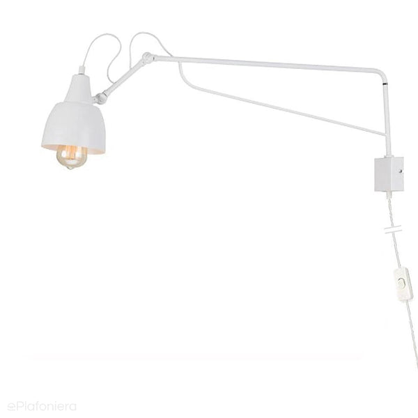 Regulowana lampa ścienna - biały kinkiet 90cm (1xE27) Aldex (soho) 1002C/D - ePlafoniera