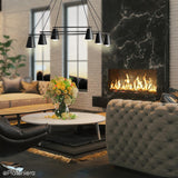 Czarna lampa sufitowa - industrialna - loftowa, żyrandol poziomy 6xE27, Aldex (Arte) 1008K1 - ePlafoniera