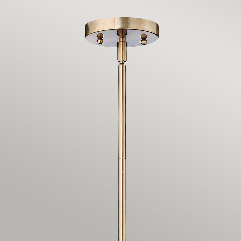 Lampa wisząca Congress (szczotkowany karmel) do kuchni / jadalni / salonu - Hinkley, pojedynczy klosz, 20cm (1xE27)