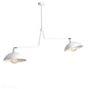 Biała industrialna - loftowa lampa wisząca (żyrandol 2xE27) Aldex (Espace) 1036H