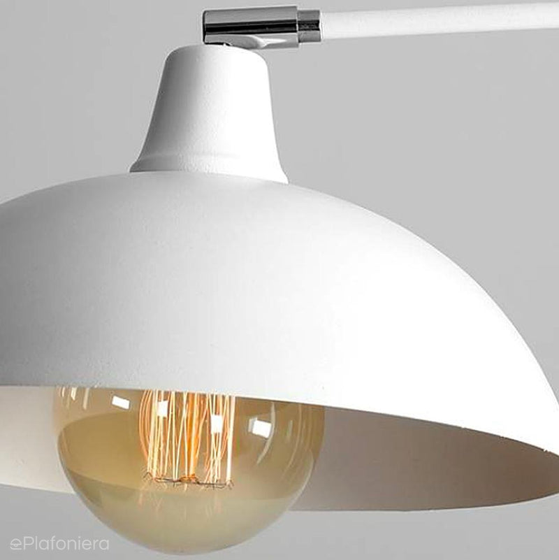 Biała industrialna - loftowa lampa wisząca (żyrandol 2xE27) Aldex (Espace) 1036H - ePlafoniera
