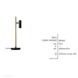 Mosiężna lampa - biurkowa do salonu sypialni (1xGU10-mini) Aldex (Trevo) 1083B40