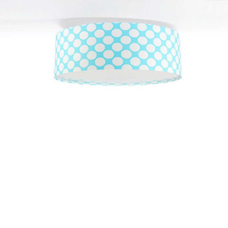 Welurowa lampa sufitowa groszki - plafon abażur do salonu sypialni 2xE27 (090-109) ręcznie robiony