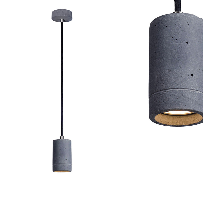Betonowa lampa wisząca (11cm) - nowoczesna industrialna, do salonu sypialni kuchni (GU10, 5W) (Kalla 11) Loftlight