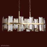 Luksusowy , kryształowy żyrandol - lampa wisząca patyna 8xE14, Lucea 1420-52-08-L KANSAS - ePlafoniera