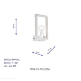 Drewniana ramka - kinkiet, lampa ścienna 1xE27, Lucea 1459-73-19 ERA - ePlafoniera