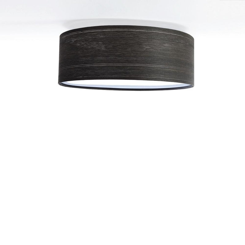 Lampa sufitowa - plafon tkanina, abażur do salonu sypialni 2xE27 (090-202) ręcznie robiony