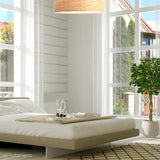 Lampa sufitowa - plafon tkanina, abażur do salonu sypialni 2xE27 (090-203) ręcznie robiony