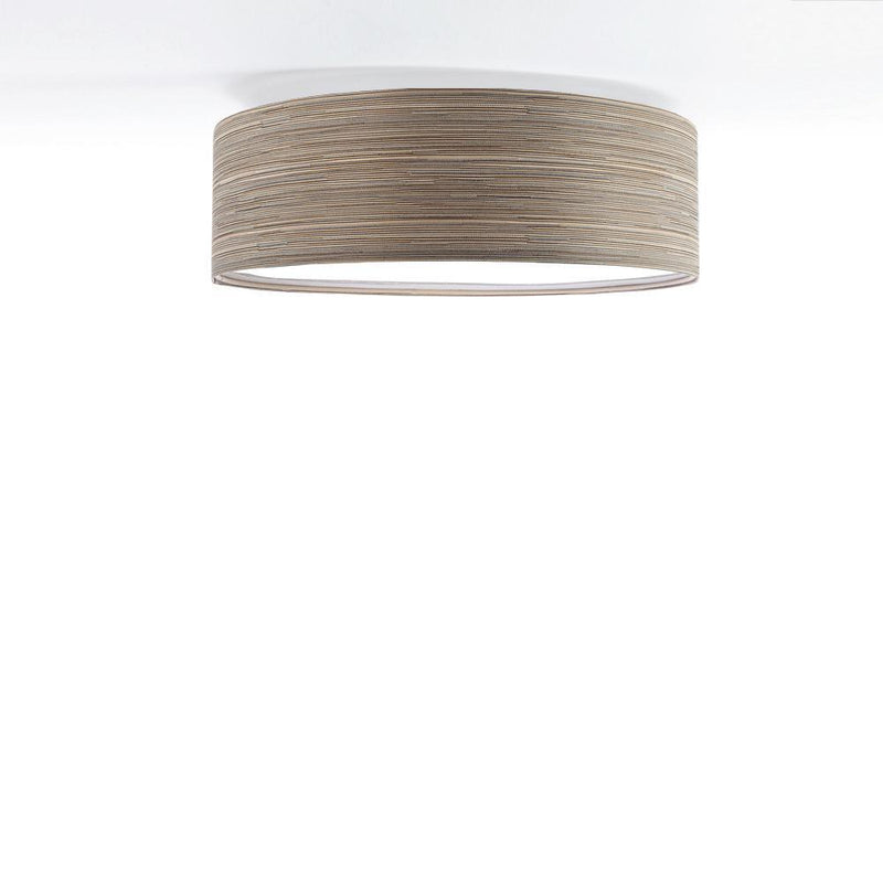 Lampa sufitowa - plafon tkanina, abażur do salonu sypialni 2xE27 (090-217) ręcznie robiony