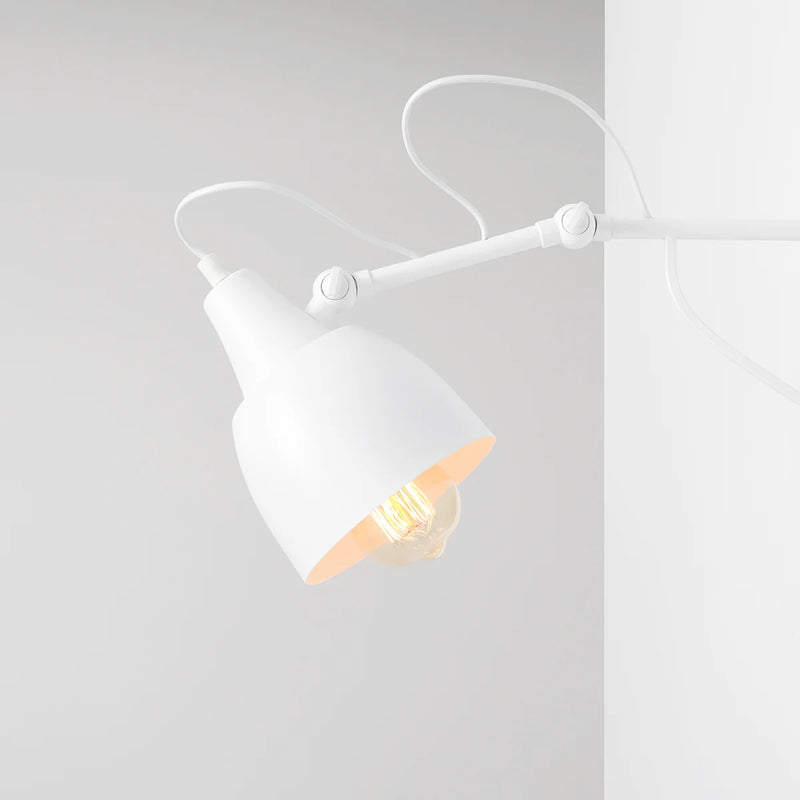 Regulowana lampa ścienna - biały kinkiet 50cm (1xE27) Aldex (soho) 1002C/M