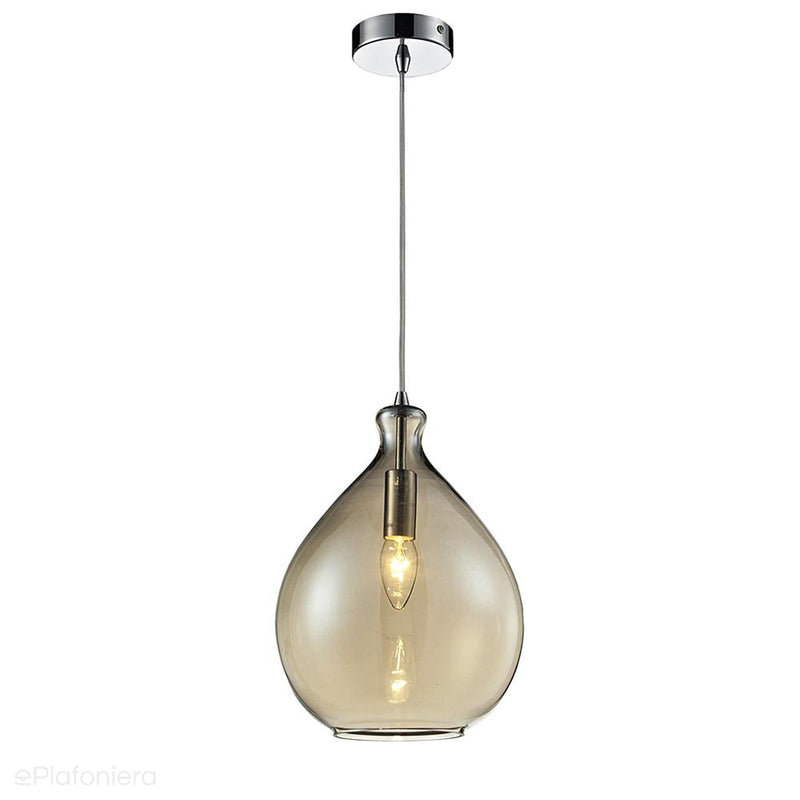 Nowoczesna szklana lampa wisząca do sypialni salonu (1x E14) Lampex (Bolla) 305/A