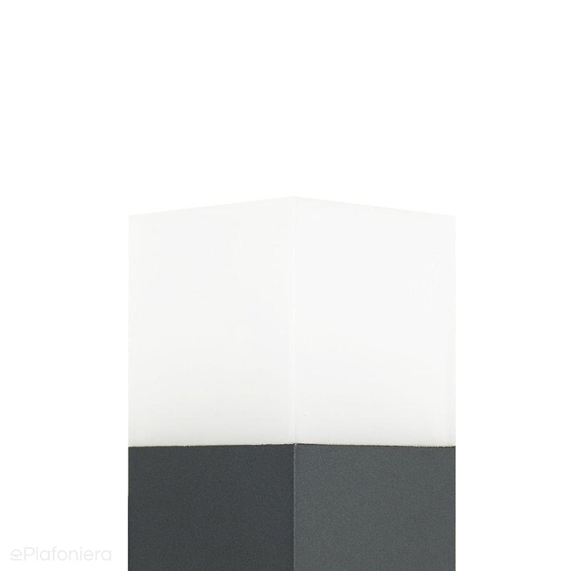 Kinkiet - lampa ogrodowa ścienna zewnętrzna (grafit/czarny/szary) (20,5cm 1x E27) SU-MA (cube)