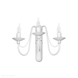Biała lampa ścienna - świecznik, kinkiet 3xE14, Aldex (Róża) 397Y - ePlafoniera