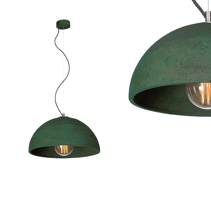 Betonowa lampa - do salonu kuchni, wisząca nowoczesna industrialna (1xE27) (Sfera 47) Loftlight