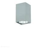 Szara lampa sufitowa SPOT, kwadratowa tuba do salonu, sypialni (1x GU10) Lampex (Nero) 499/A