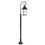 Czarna klasyczna latarnia ogrodowa - lampa zewnętrzna stojąca 86/116/166cm (1x E27) SU-MA (Toledo)