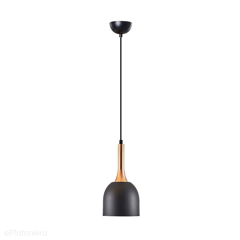 Lampa wisząca - miedź, kuchnia Ozcan 5027-1A,19 czarna - ePlafoniera