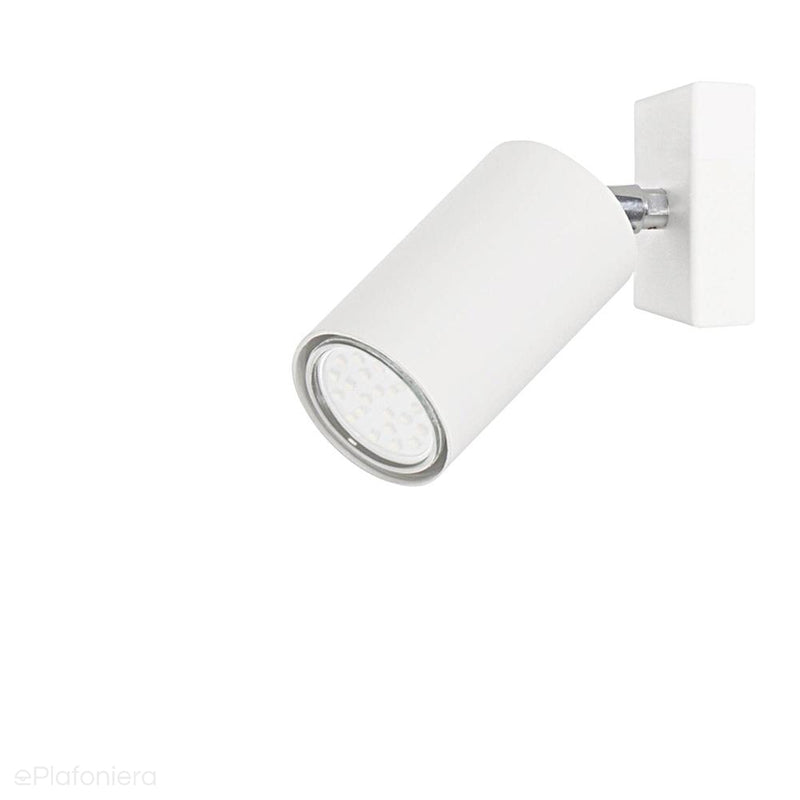 Biała lampa ścienna regulowana, kinkiet reflektor SPOT (1x GU10) Lampex (Rolos) 558/K BIA - ePlafoniera
