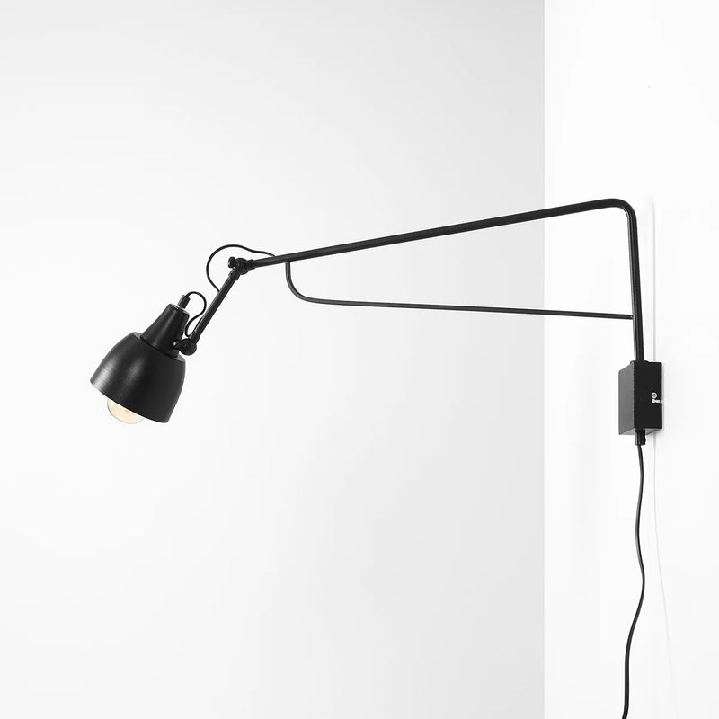 Regulowana lampa ścienna - czarny kinkiet 90cm (1xE27) Aldex (soho) 1002C1/D