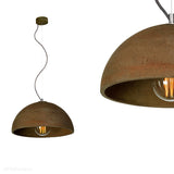 Betonowa lampa - do salonu kuchni, wisząca nowoczesna industrialna (1xE27) (Sfera 62) Loftlight
