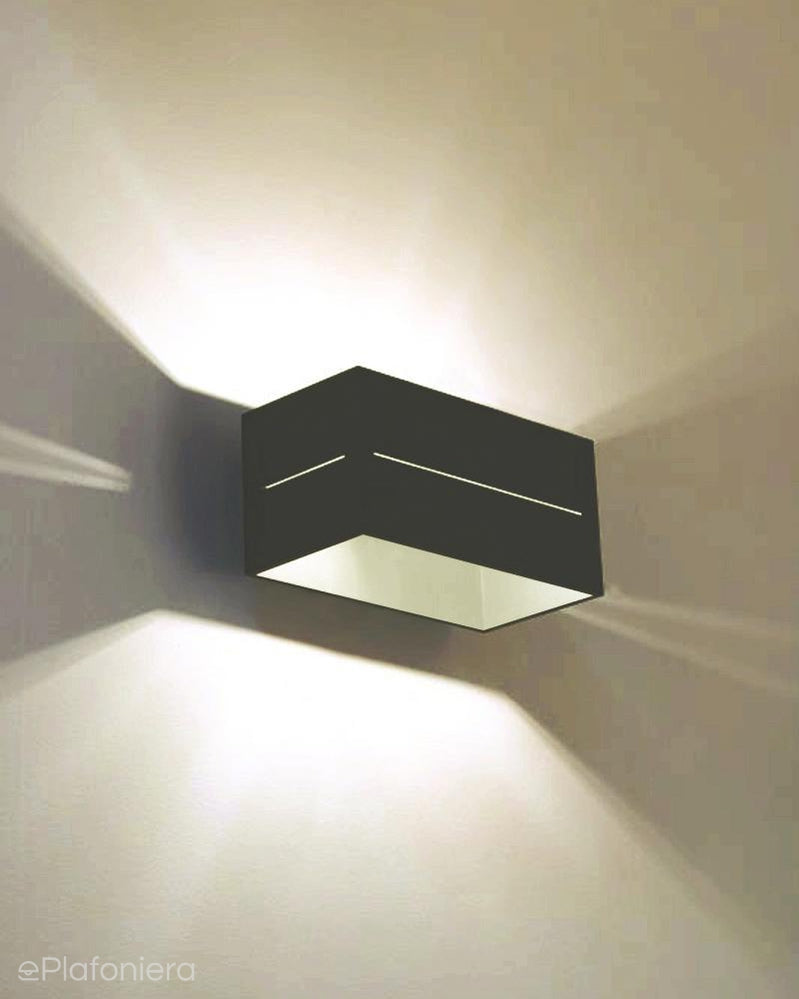 Kinkiet kubik - biała lampa ścienna do salonu, kuchni (1x G9) Lampex (Quado Pro) 689/KB BIA
