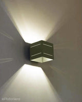 Kinkiet kubik - biała lampa sufitowa do salonu, kuchni (1x G9) Lampex (Quado Pro Plus) 690/KA BIA